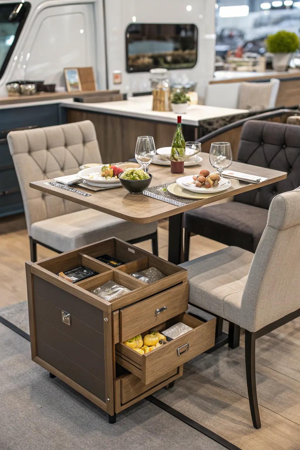 Multi-purpose furniture has the potential to transform your dining area.