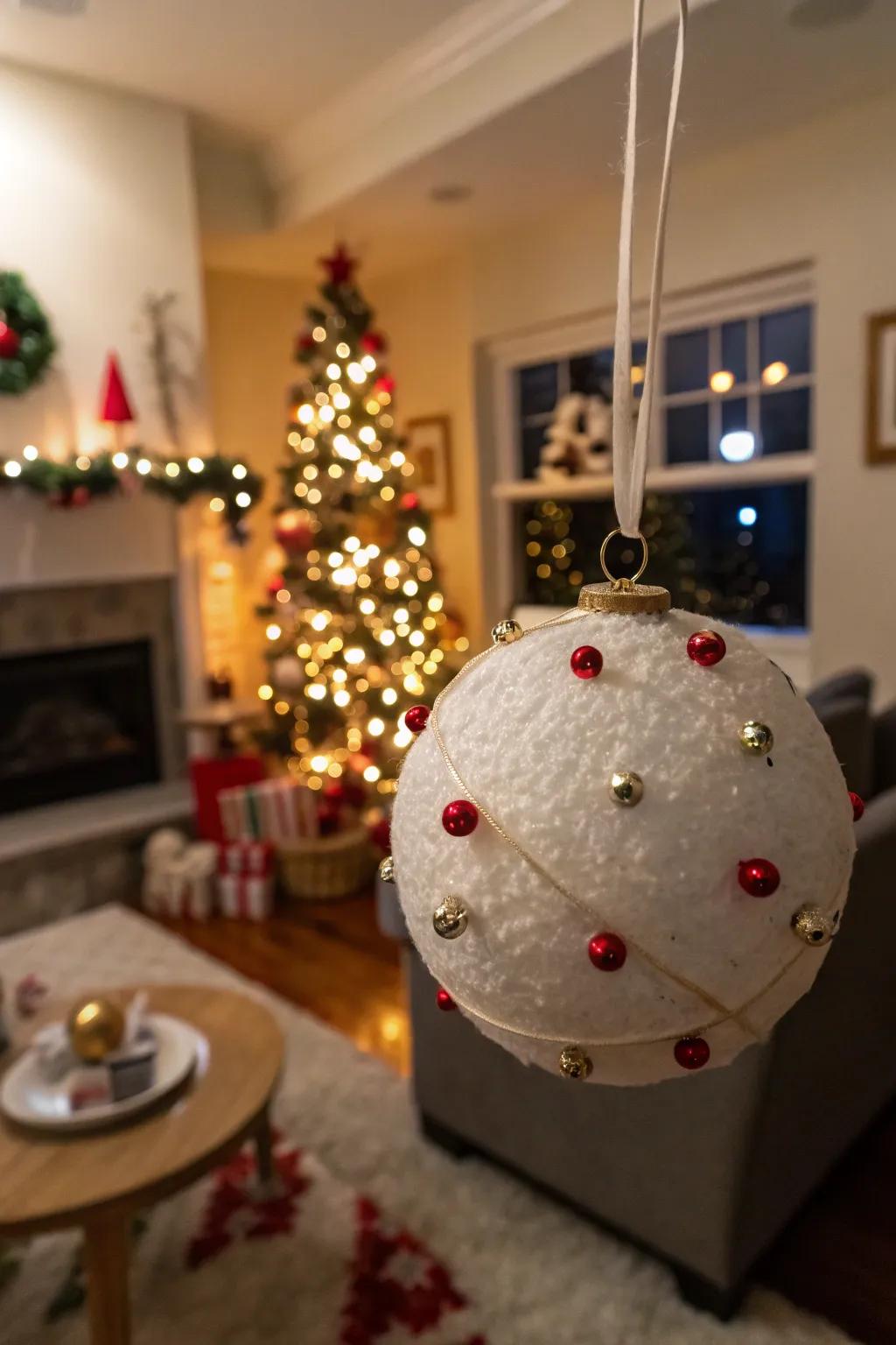 Melodious bell ornaments add a playful sound to your decor.