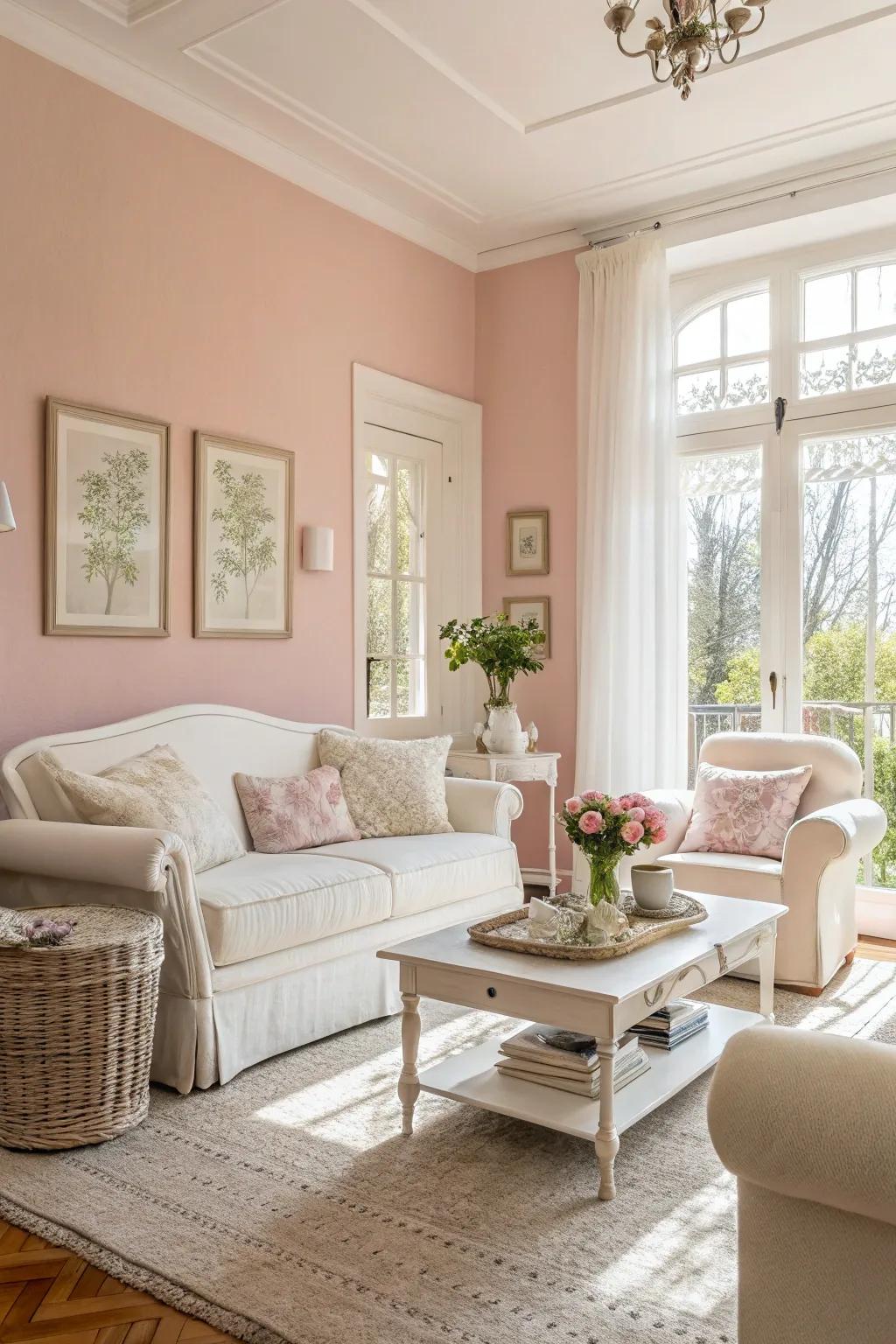 A bright and breezy living room ideal for summer days.