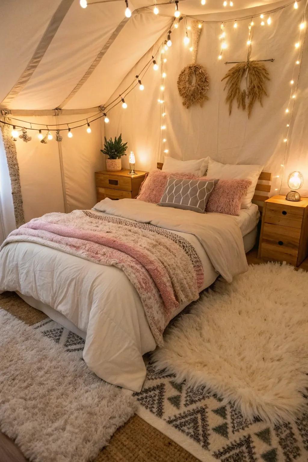 Improve comfort with gentle textures.