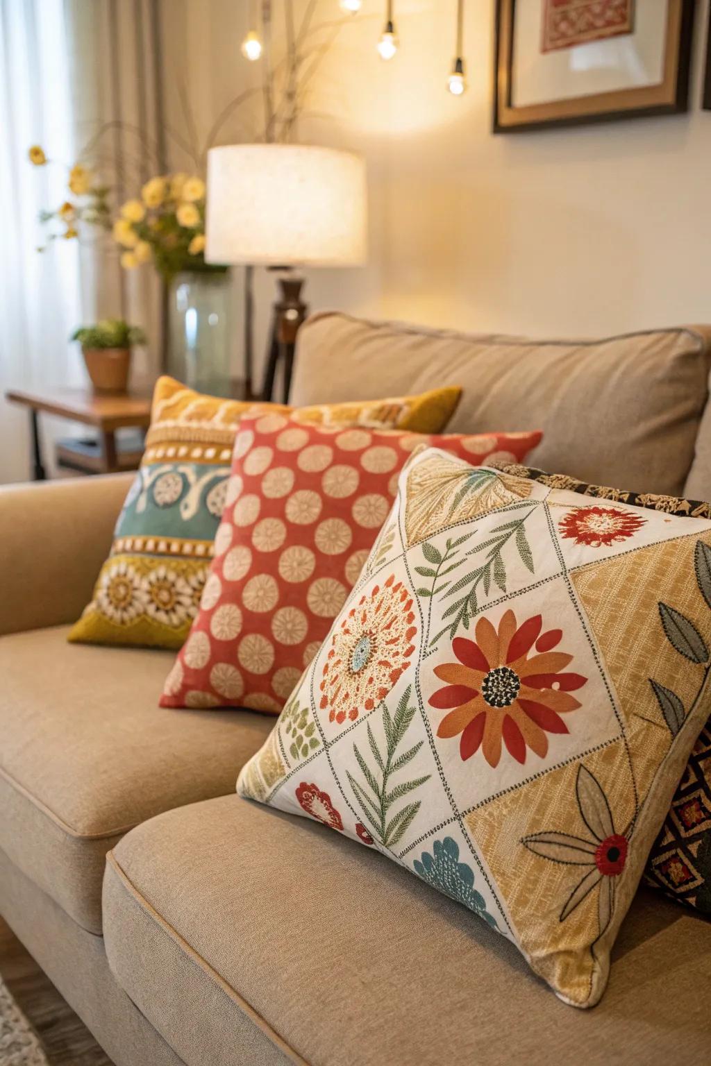 Designs add a vibrant and energetic aspect to your decor.