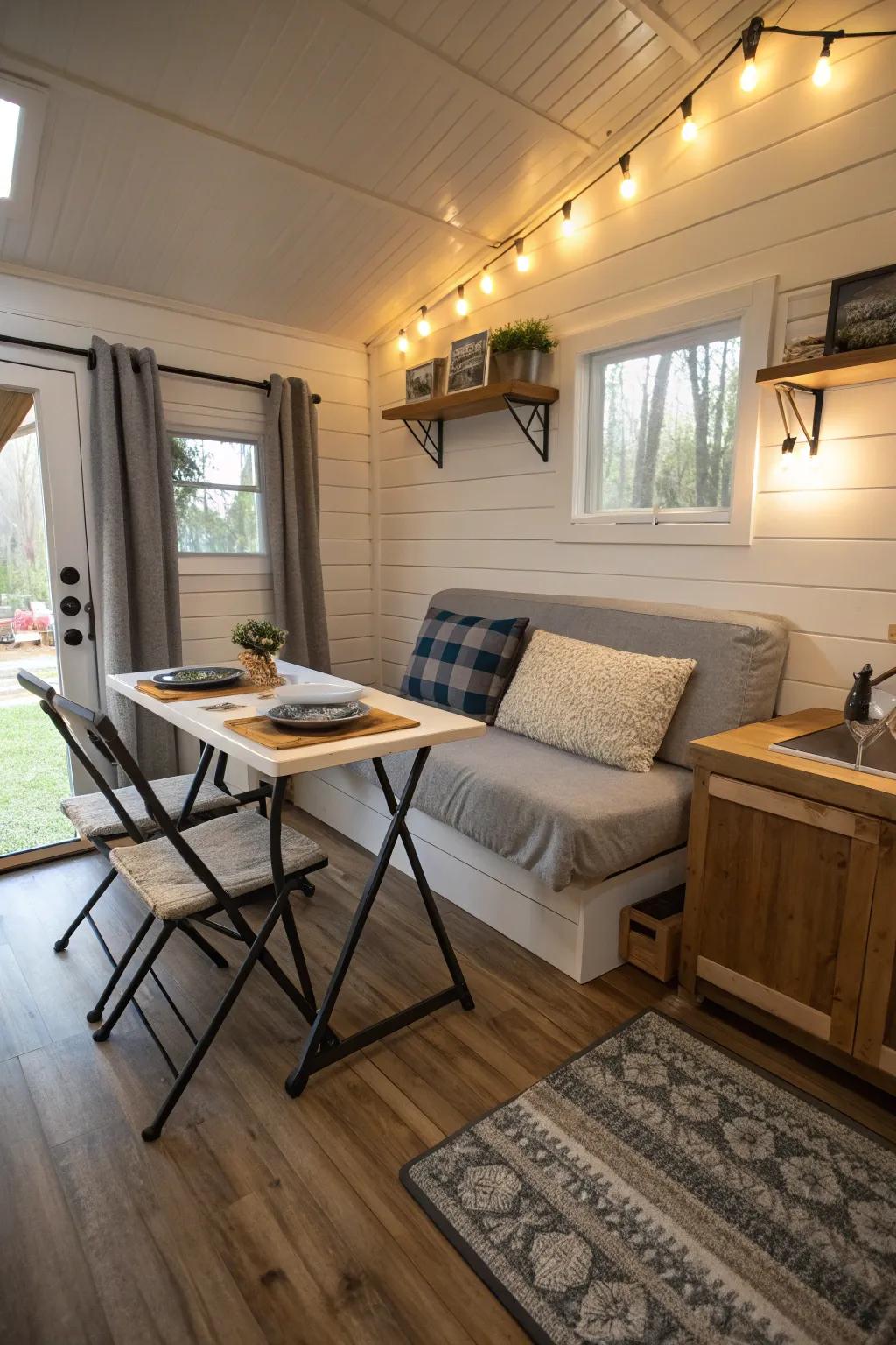 Achieve optimal adaptability with multifunctional furnishings.