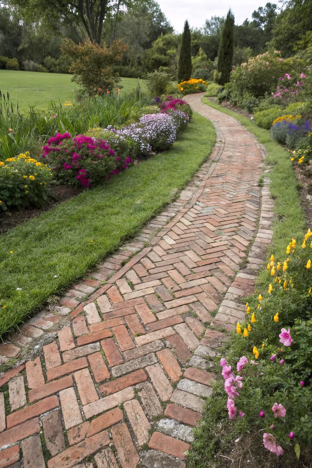 Brick walkways provide ageless class and versatility.