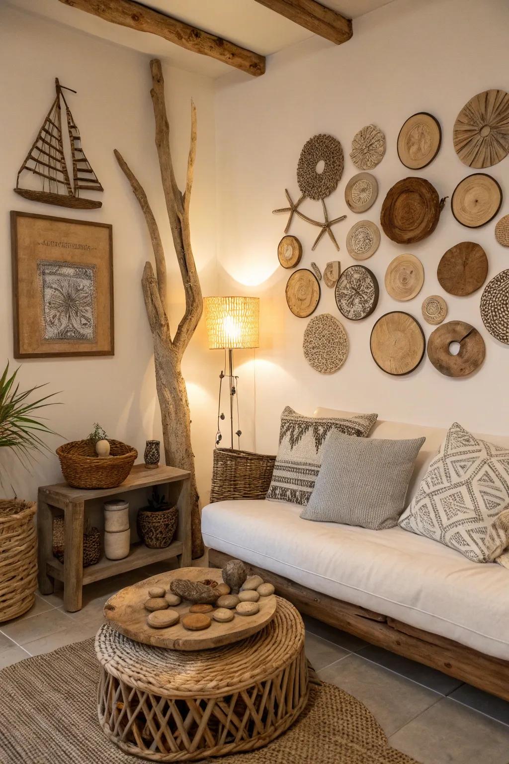 Nature's forms add a bit of the outdoors into your décor.