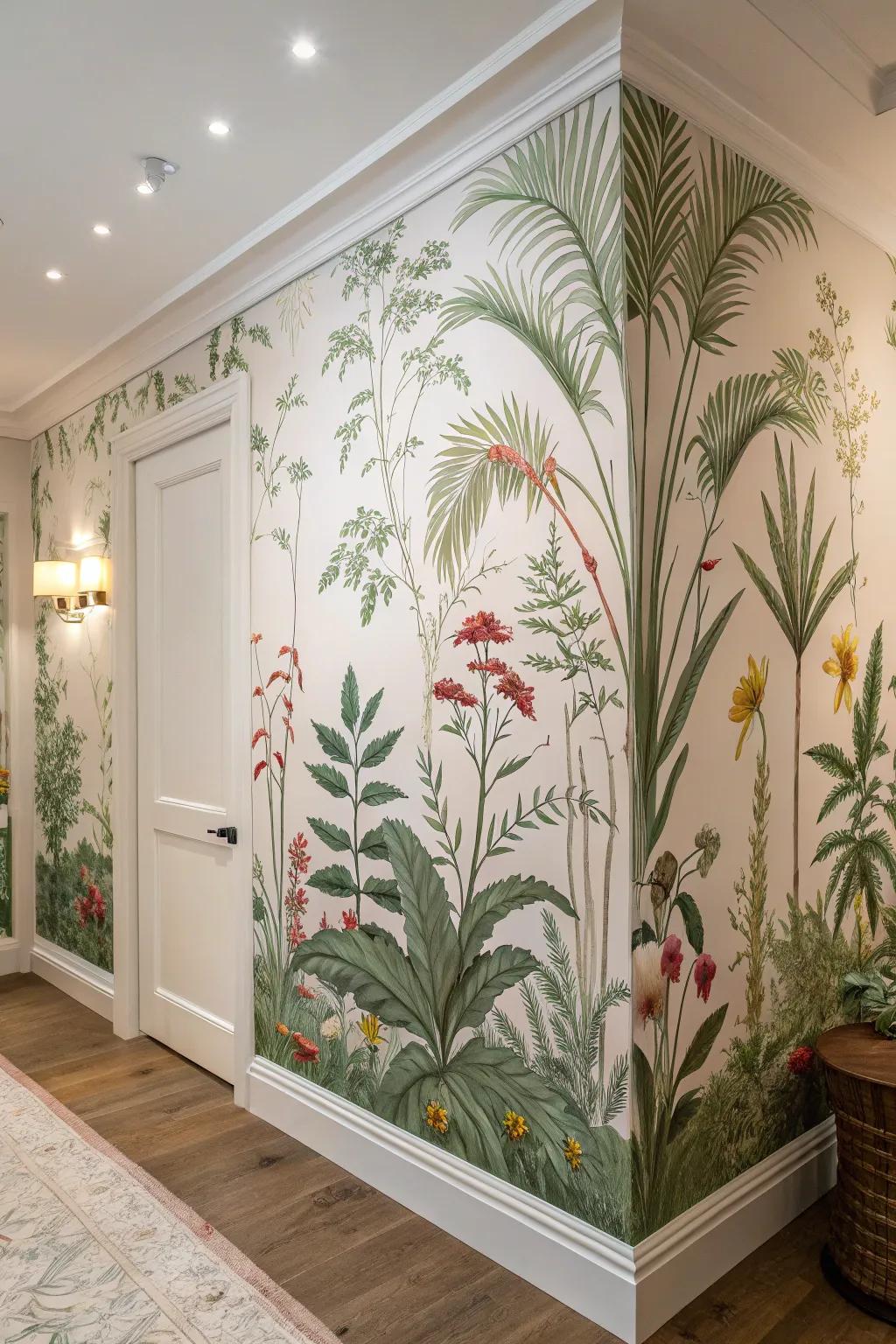 Nature-inspired wallpapers channel the outdoors, indoors.