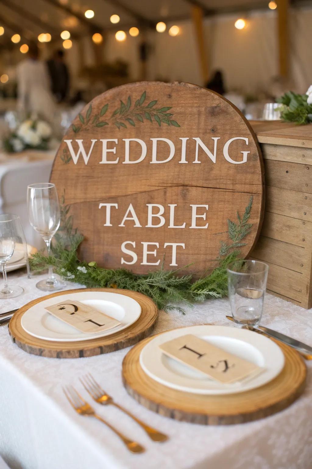 Natural timber embellishments injecting an earthy flavor