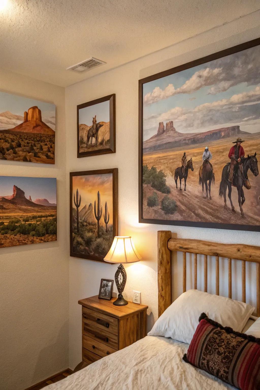 Western art enriches your space with personality and storytelling.