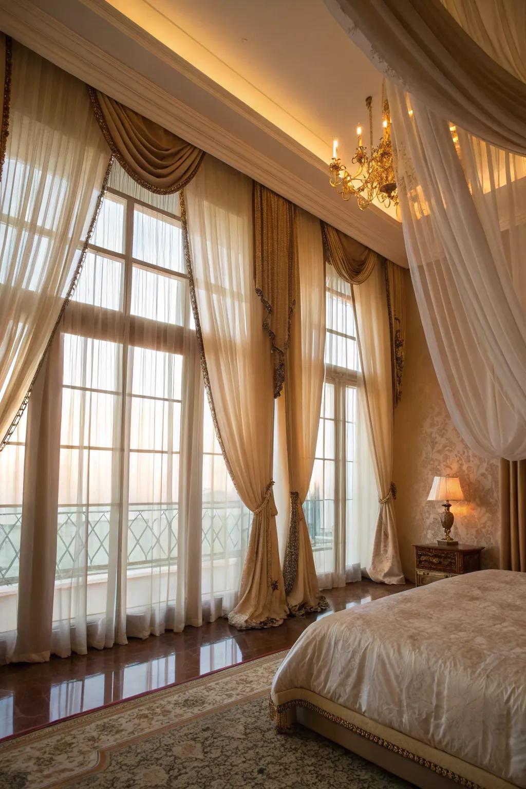 Multi-layered solutions provide versatility, merging airiness with discretion.