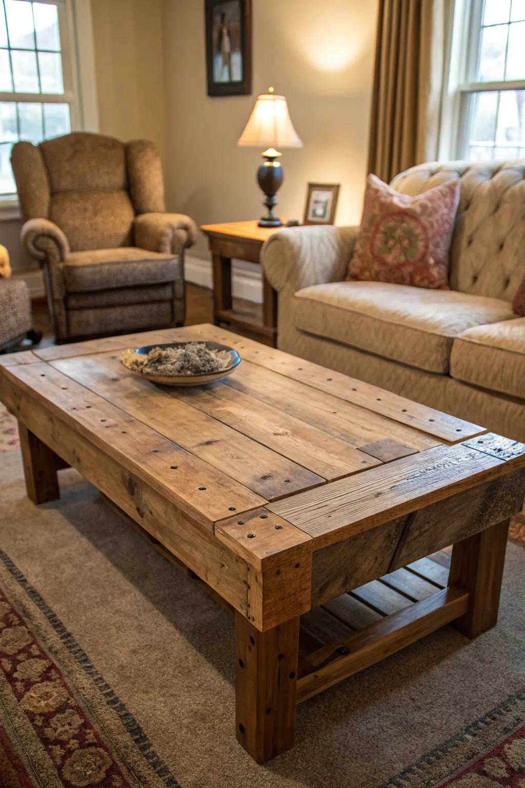 Incorporate a personal touch to your space with a custom-built coffee table.