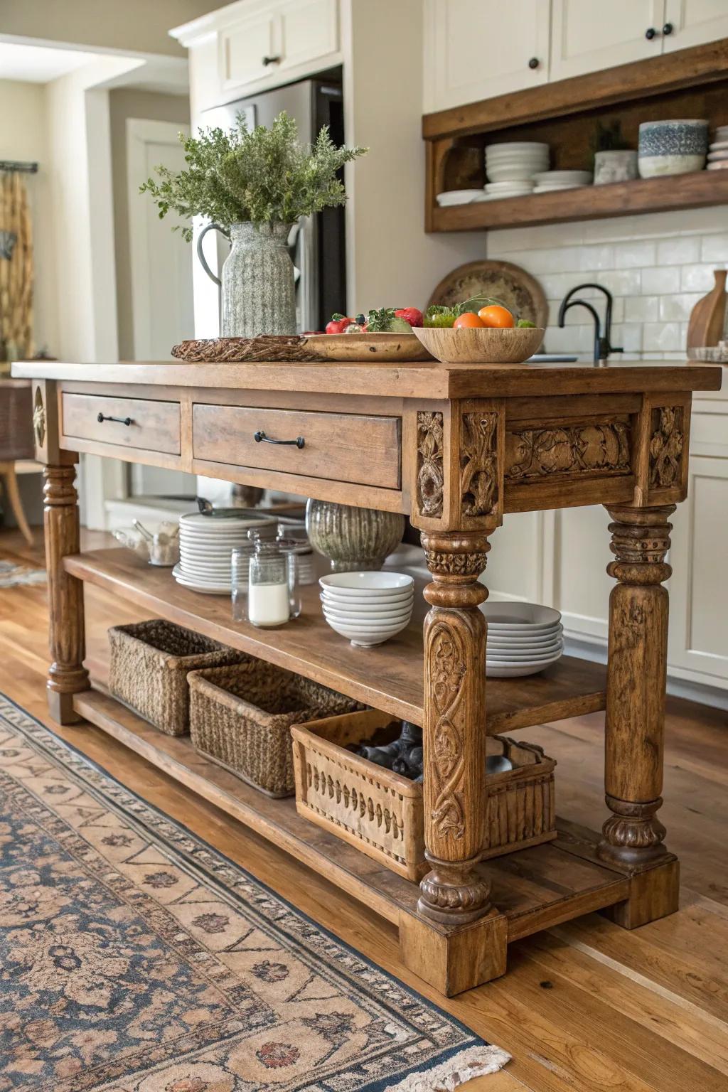 A cottage-inspired island brimming with warmth and hospitality.