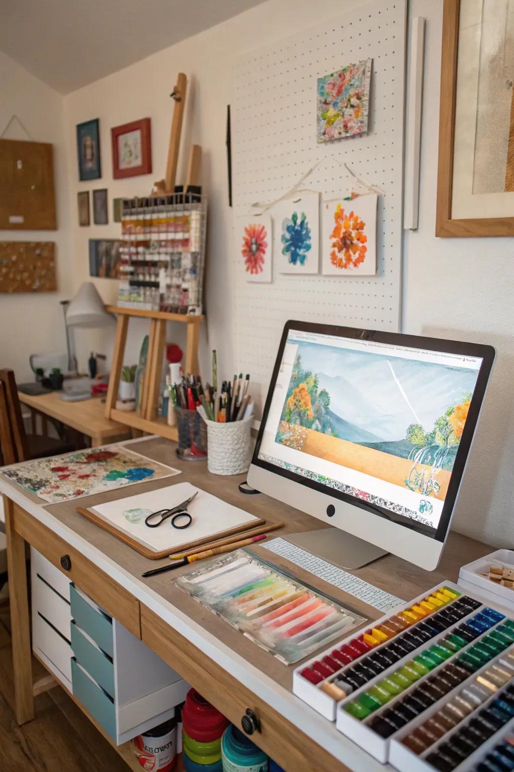 Multi-functional design caters to various artistic endeavors.