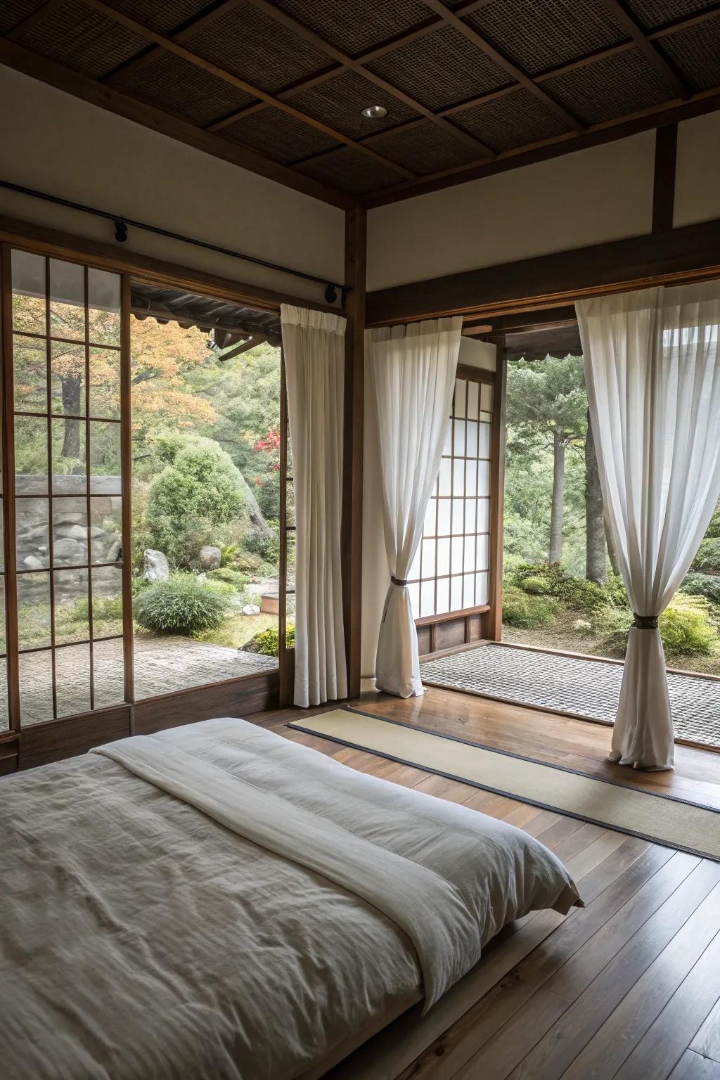 Organic illumination fills the space with coziness and energy.