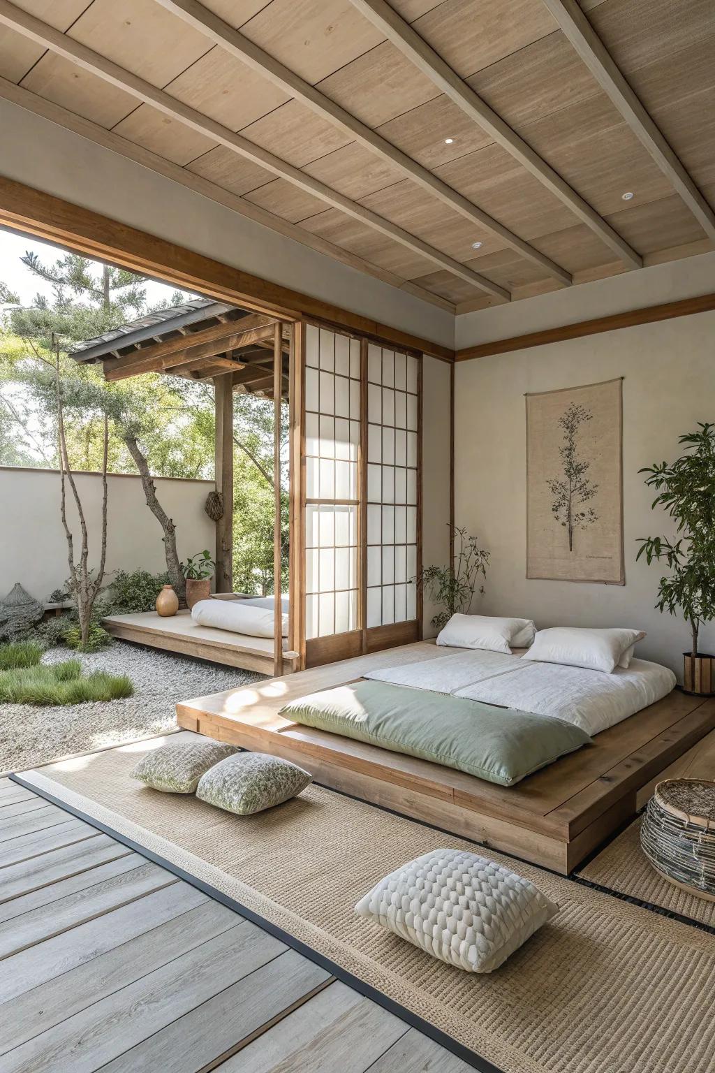 Discover solace in simplicity with streamlined furniture that anchors your space.