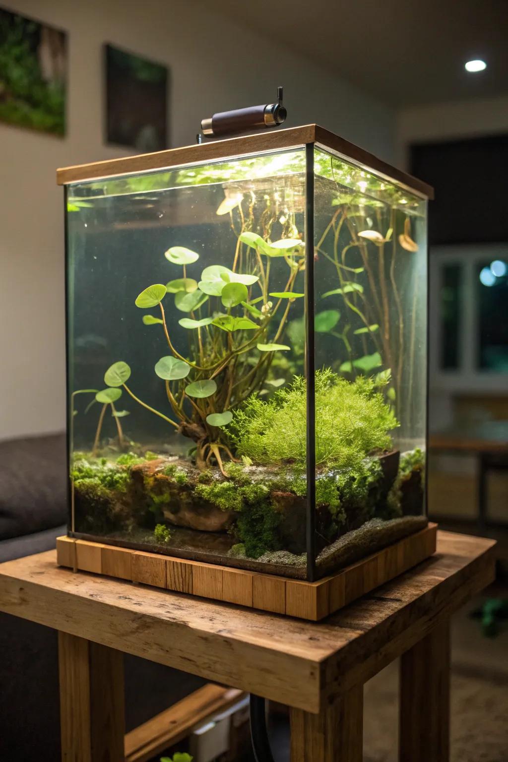 Drifting flora incorporate lively motion and magnitude to your aquarium.