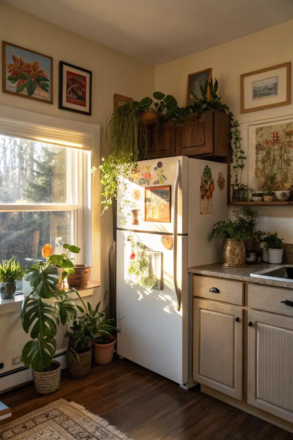 Thoughtfully chosen decor transforms overlooked space into a personal gallery.
