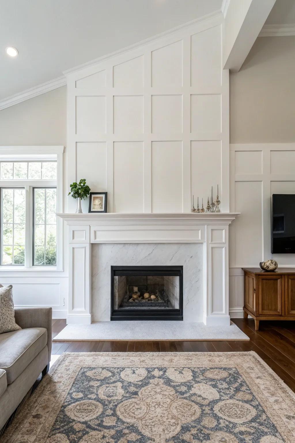 A minimalist white backdrop establishes a fresh, contemporary vibe.