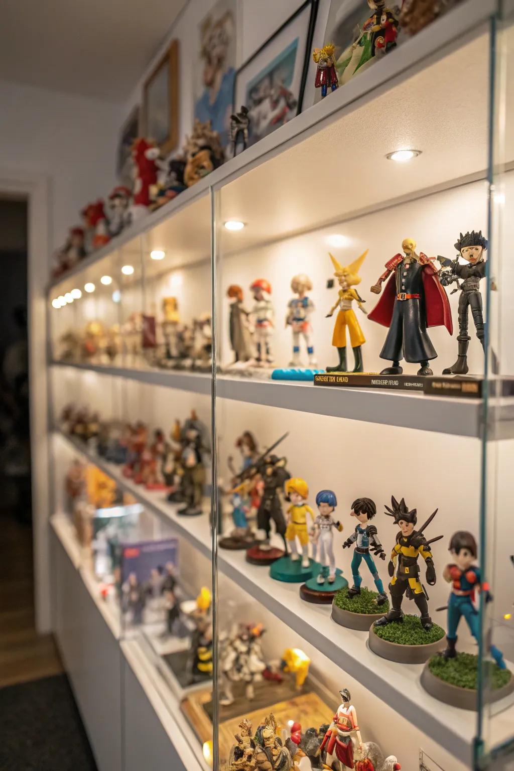 Figurines on exhibit introduce flair and appeal to your personal area.