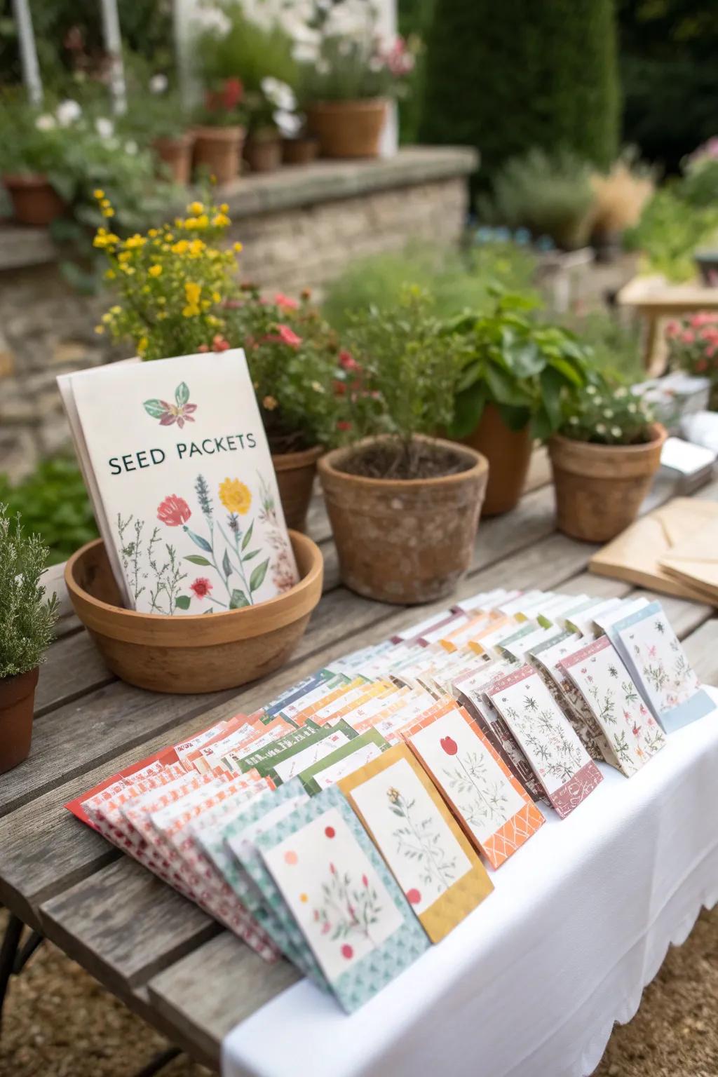 Meadow seed packs provide a present that sprouts.