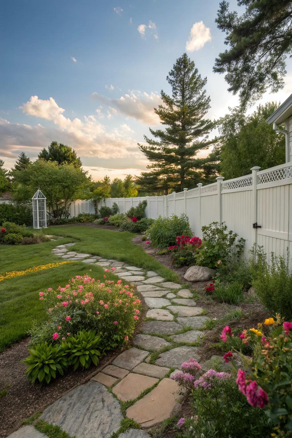 Appealing pathways contribute structure and charm.