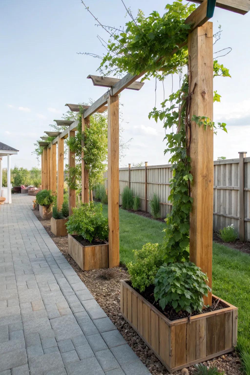 Bring nature upward with these vibrant living green post gardens.