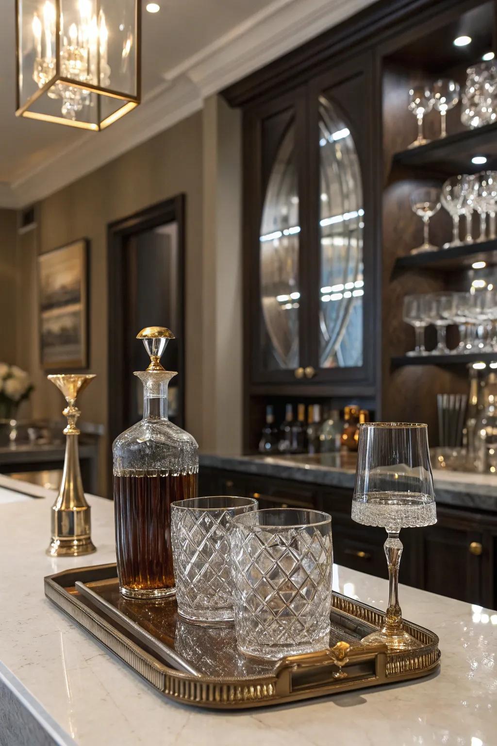 Sophisticated style makes a refined setting with top-quality finishes.