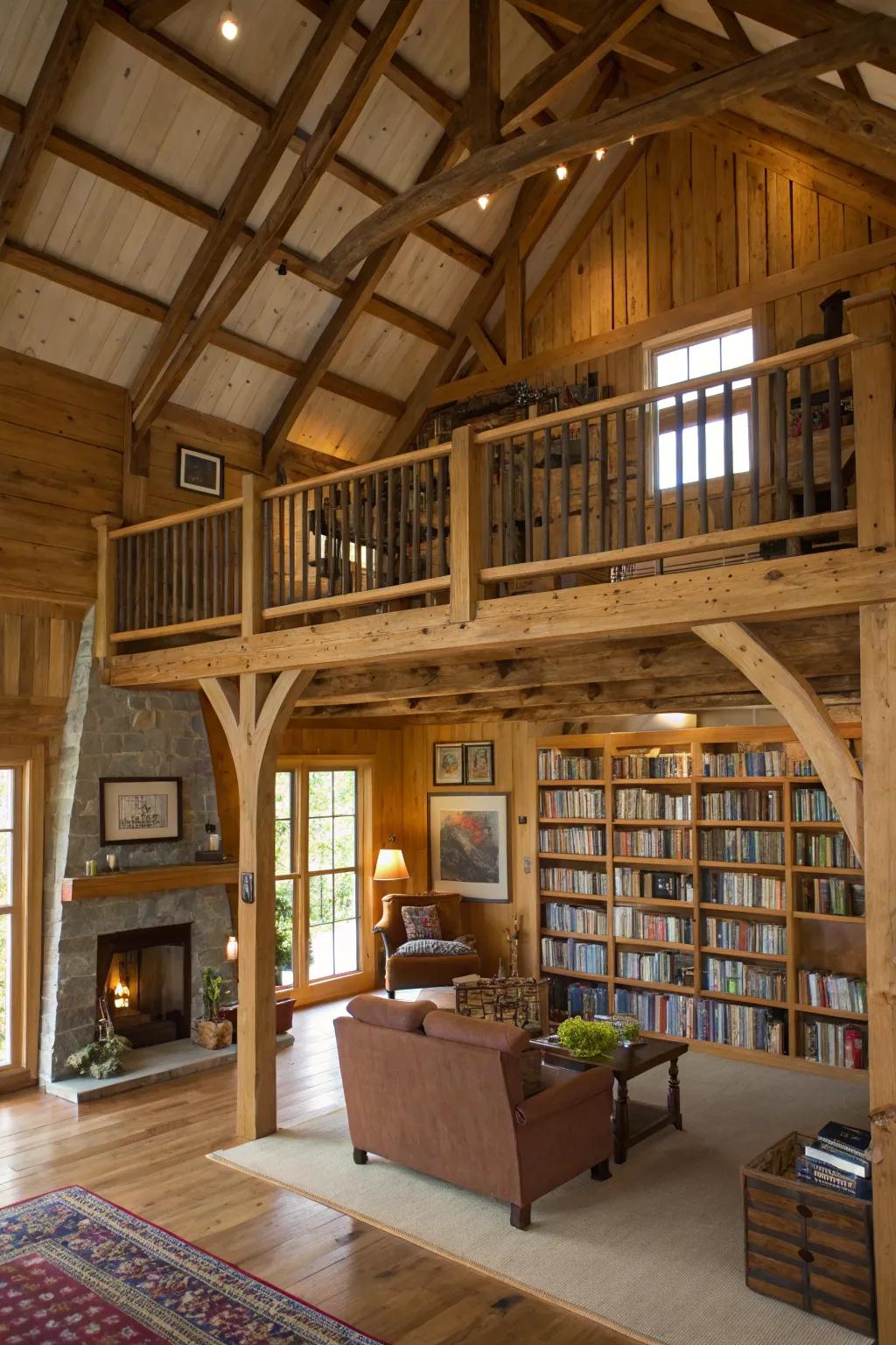 Raised platforms introduce functional space while maintaining openness.