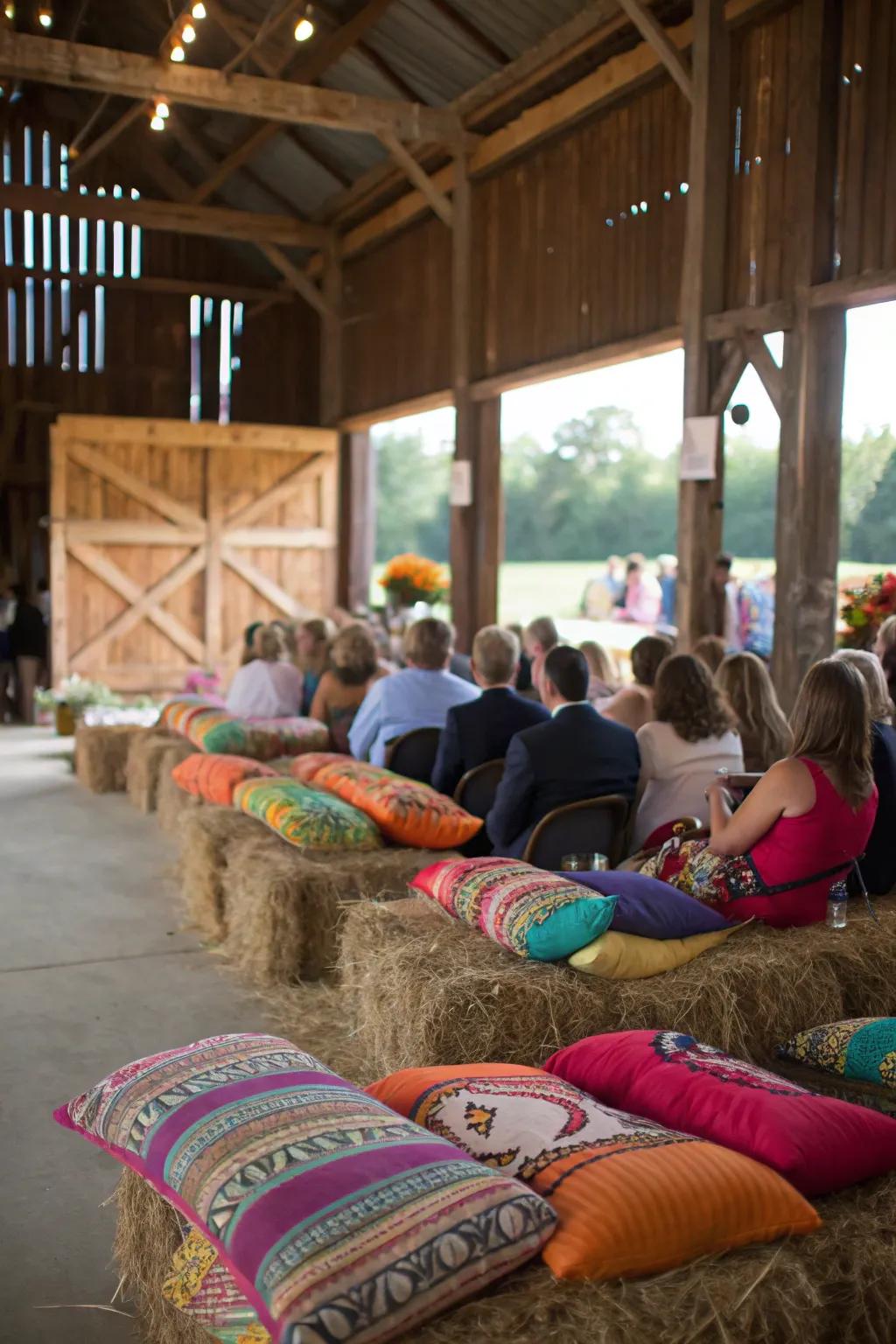 Bundled stalks present laid-back and inviting lounging solutions.