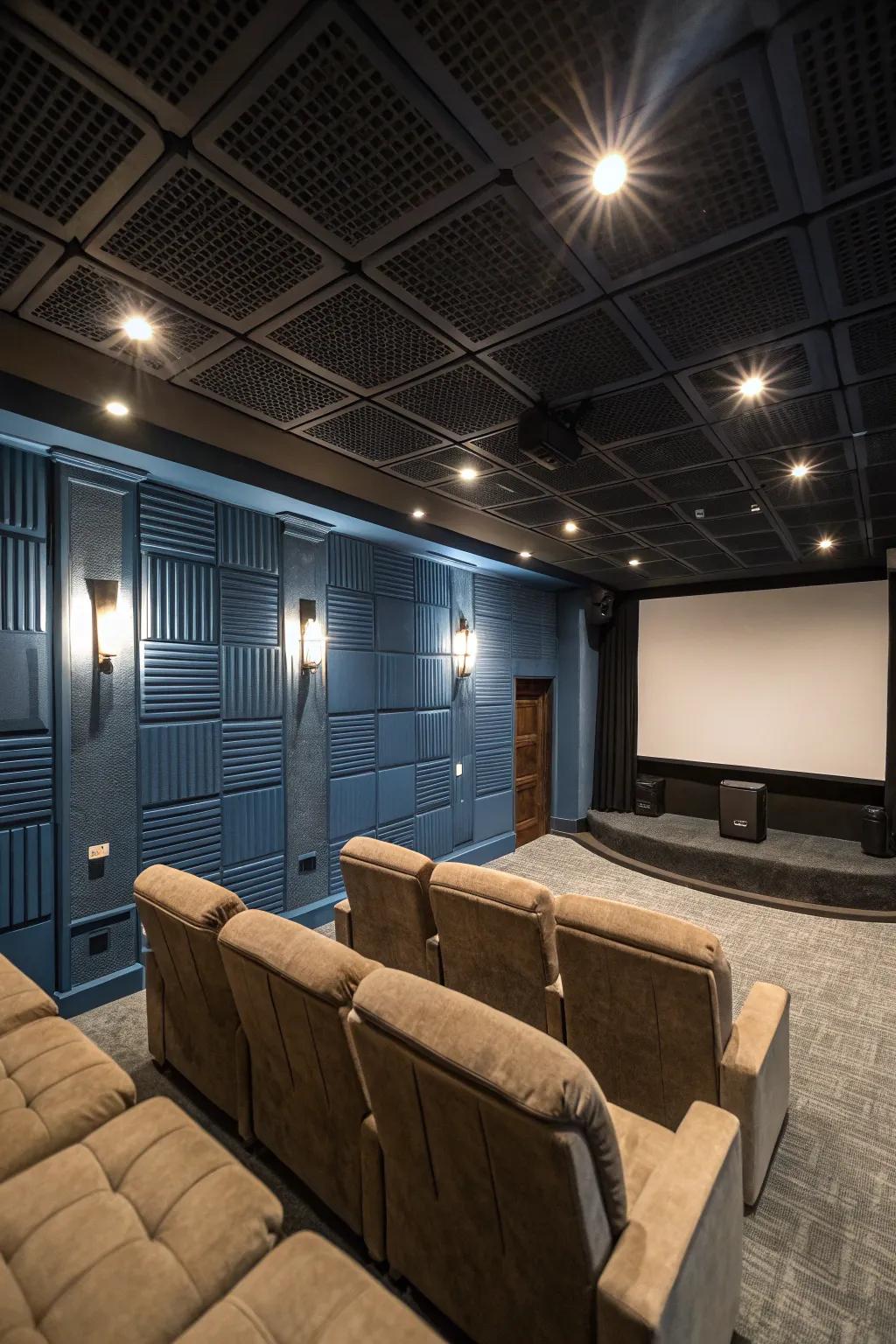 Soundproofing guarantees outstanding audio quality for a fully immersive experience.