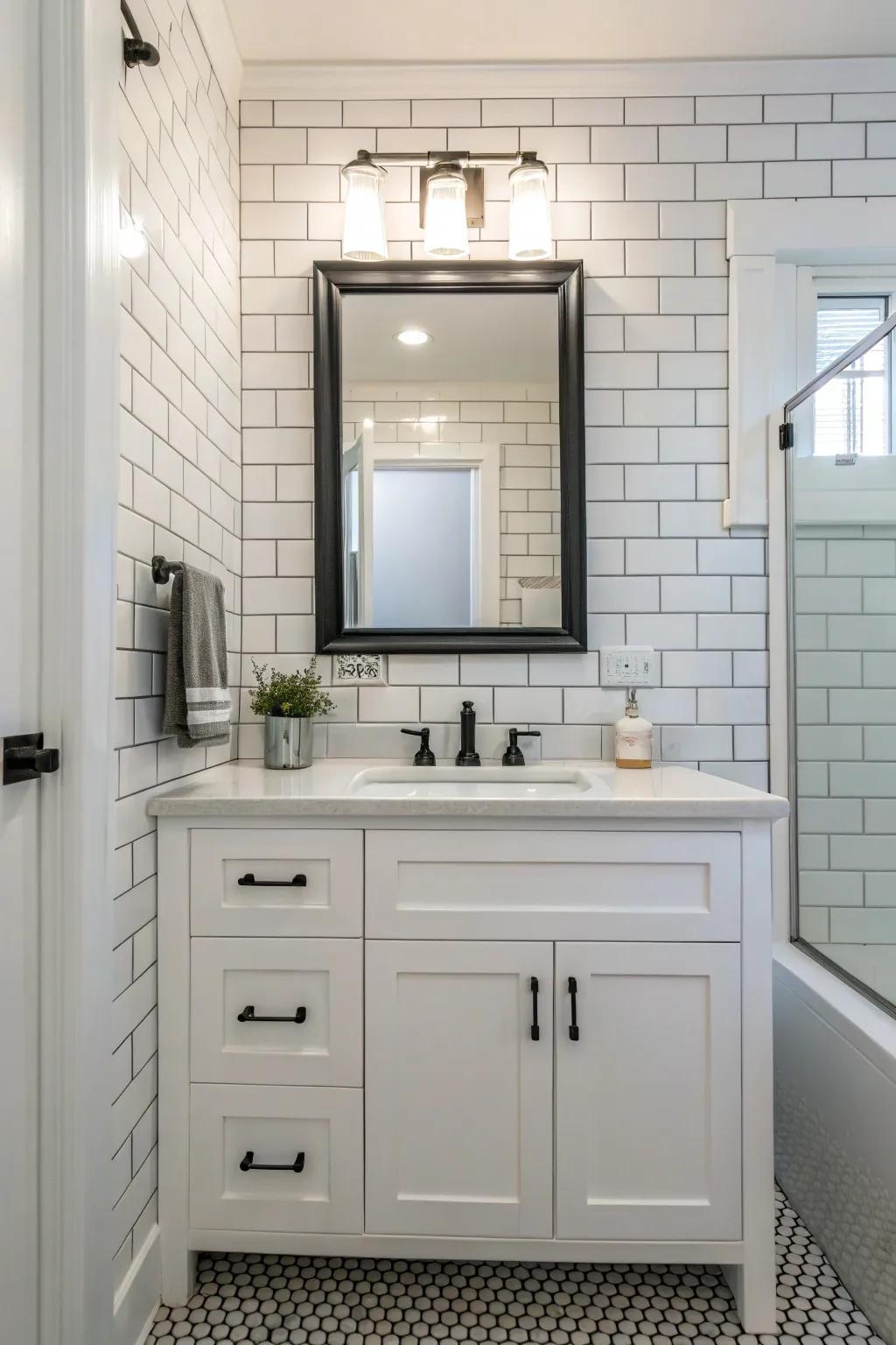 Subway tiles offer a classic and versatile look.