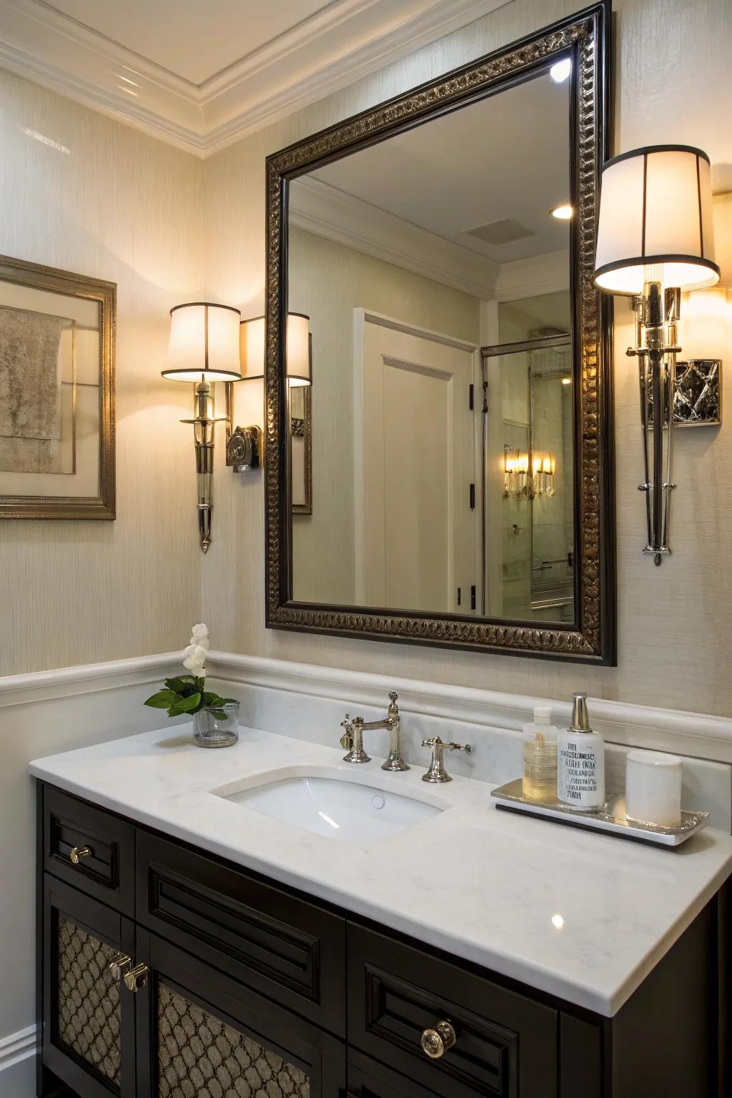 Lighting is essential for setting the right atmosphere in your bathroom.