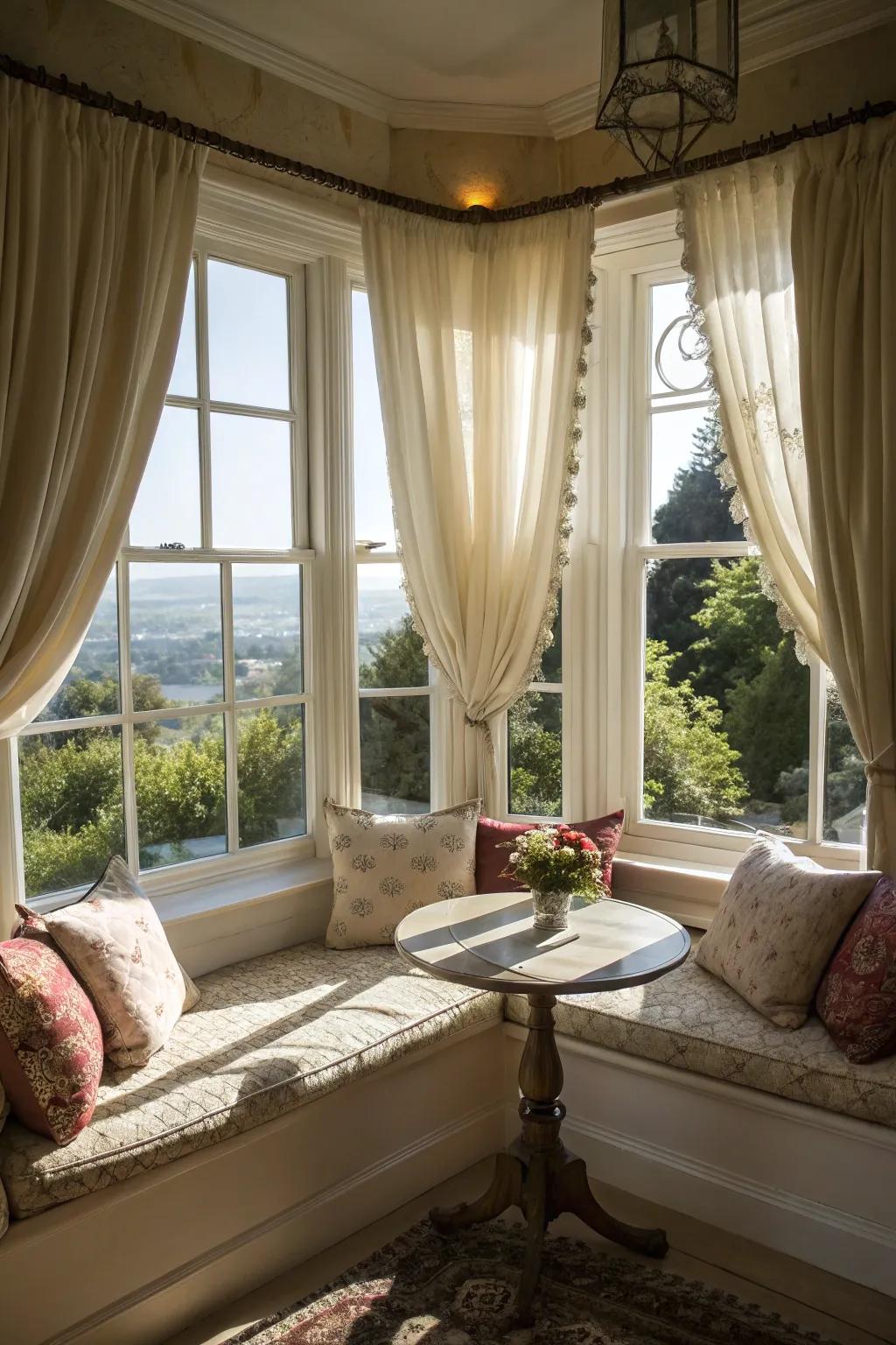 Gentle toppers create a welcoming space for sitting.