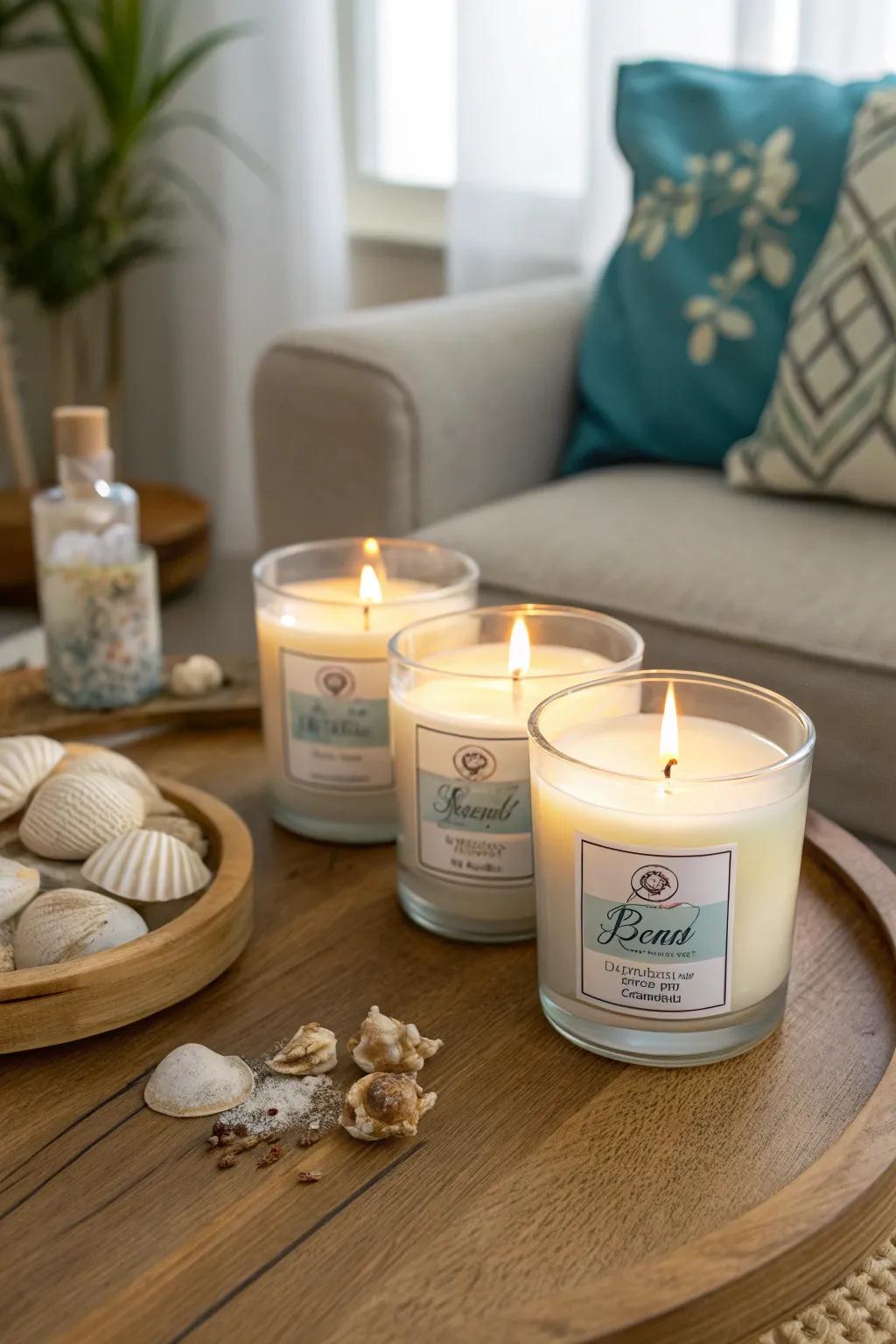 Infuse your home with the scent of the sea using shoreline scented sticks.