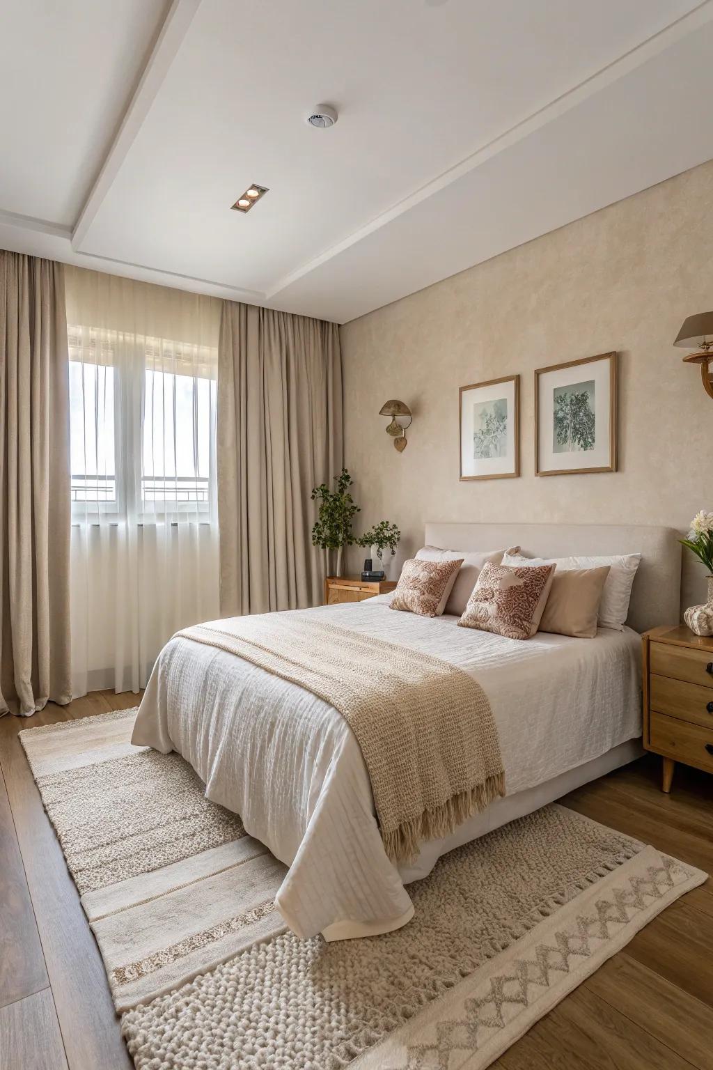 Capture ageless beauty with plain color schemes.