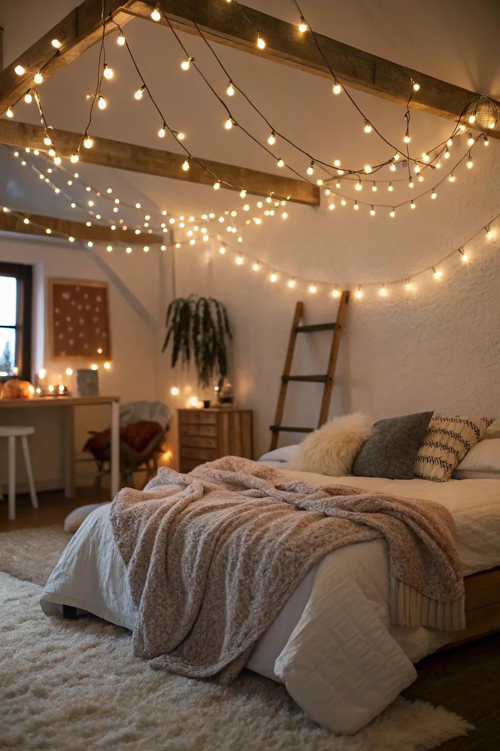 Craft a magical environment with the subtle shine of twinkle lights.