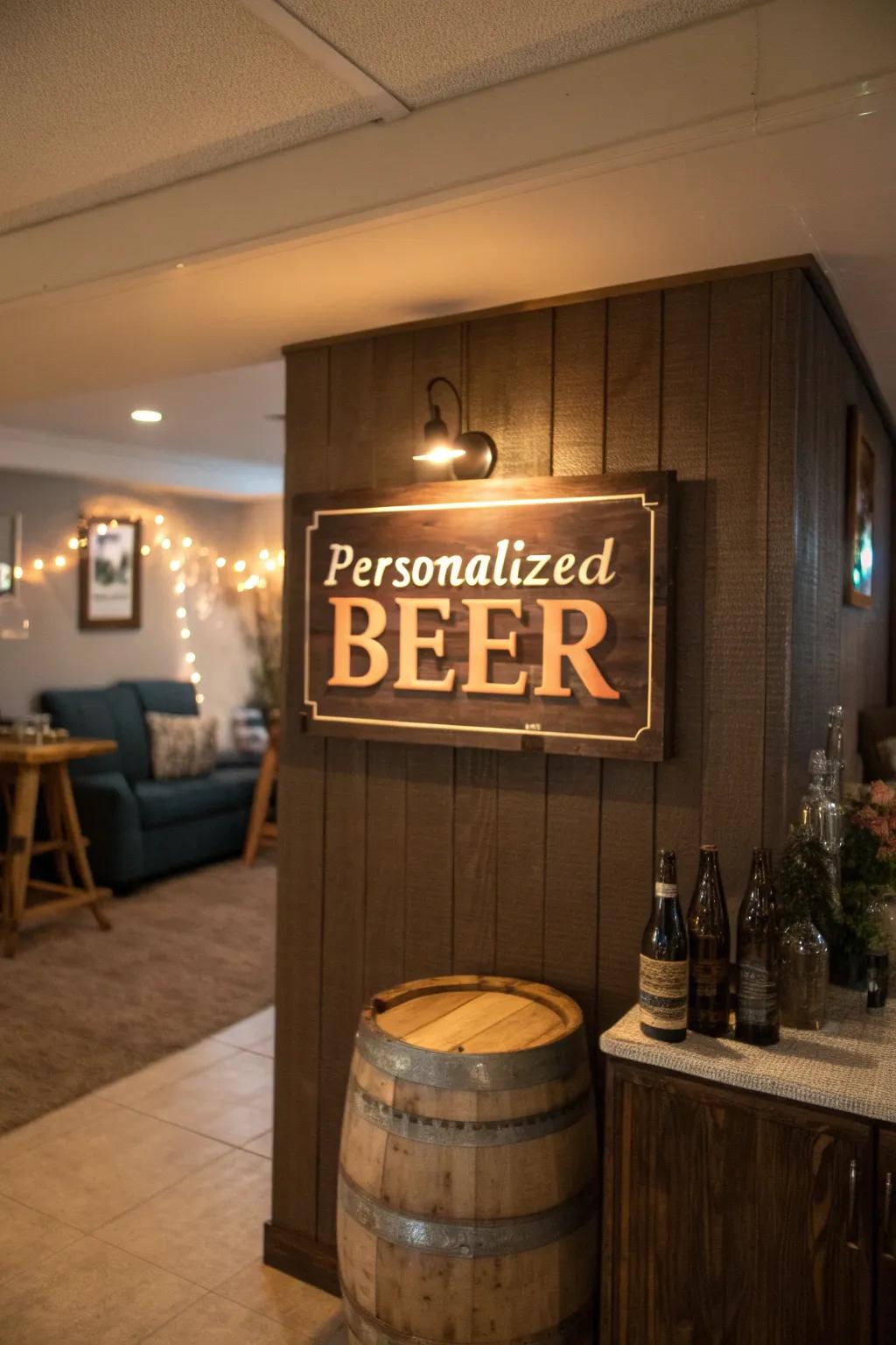 Personalized beverage decorations make your space uniquely yours.