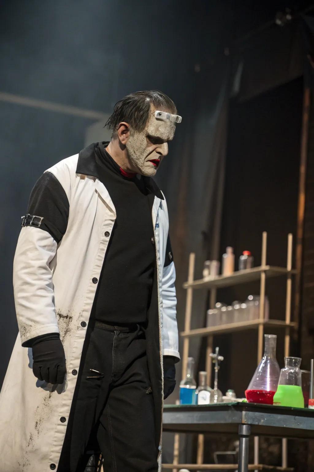 Frankenstein receives a modern makeover with an elegant black and white aesthetic.