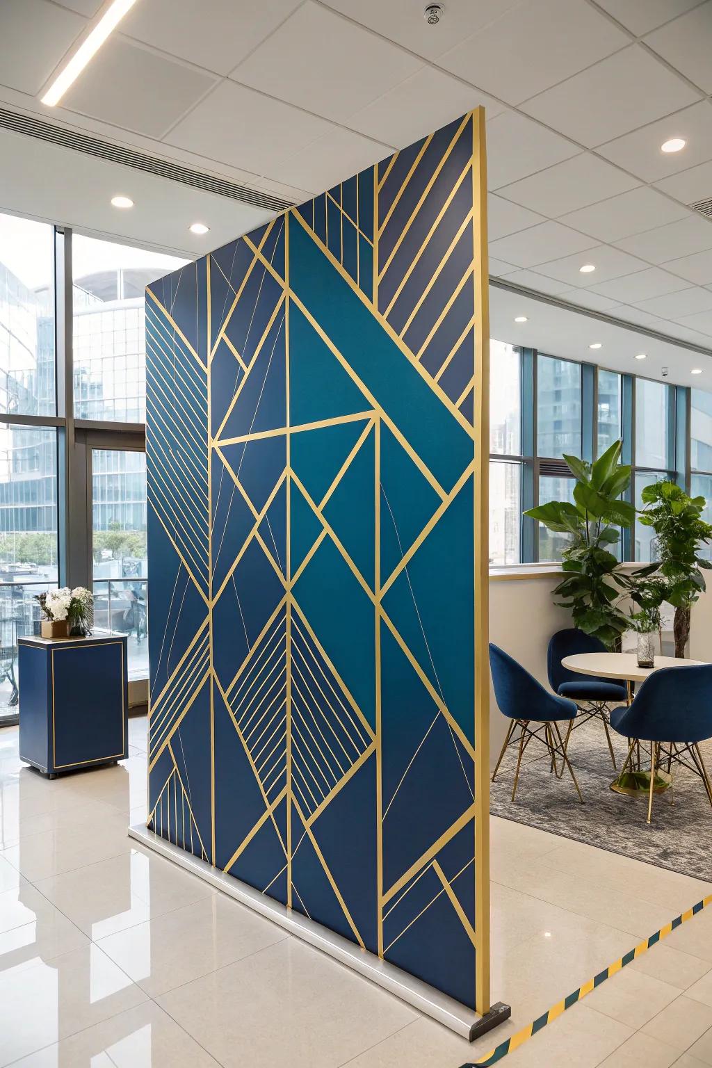 With geometric patterns, you can achieve modern elegance.