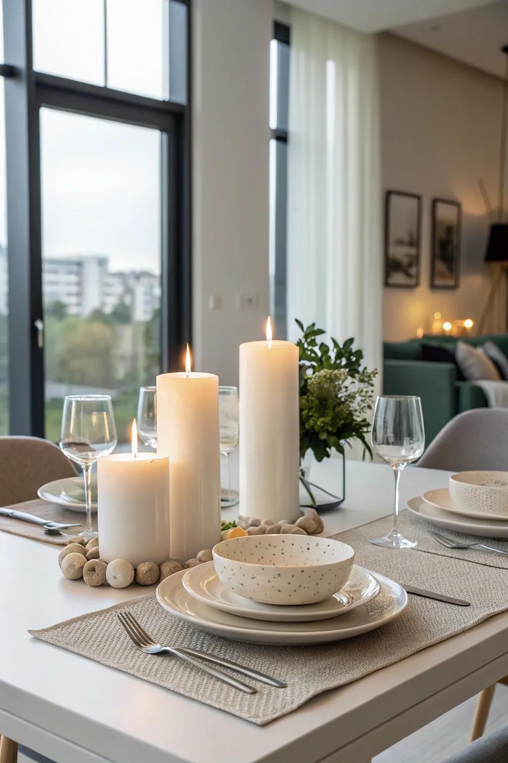 A simple light design exudes elegance through minimalism.