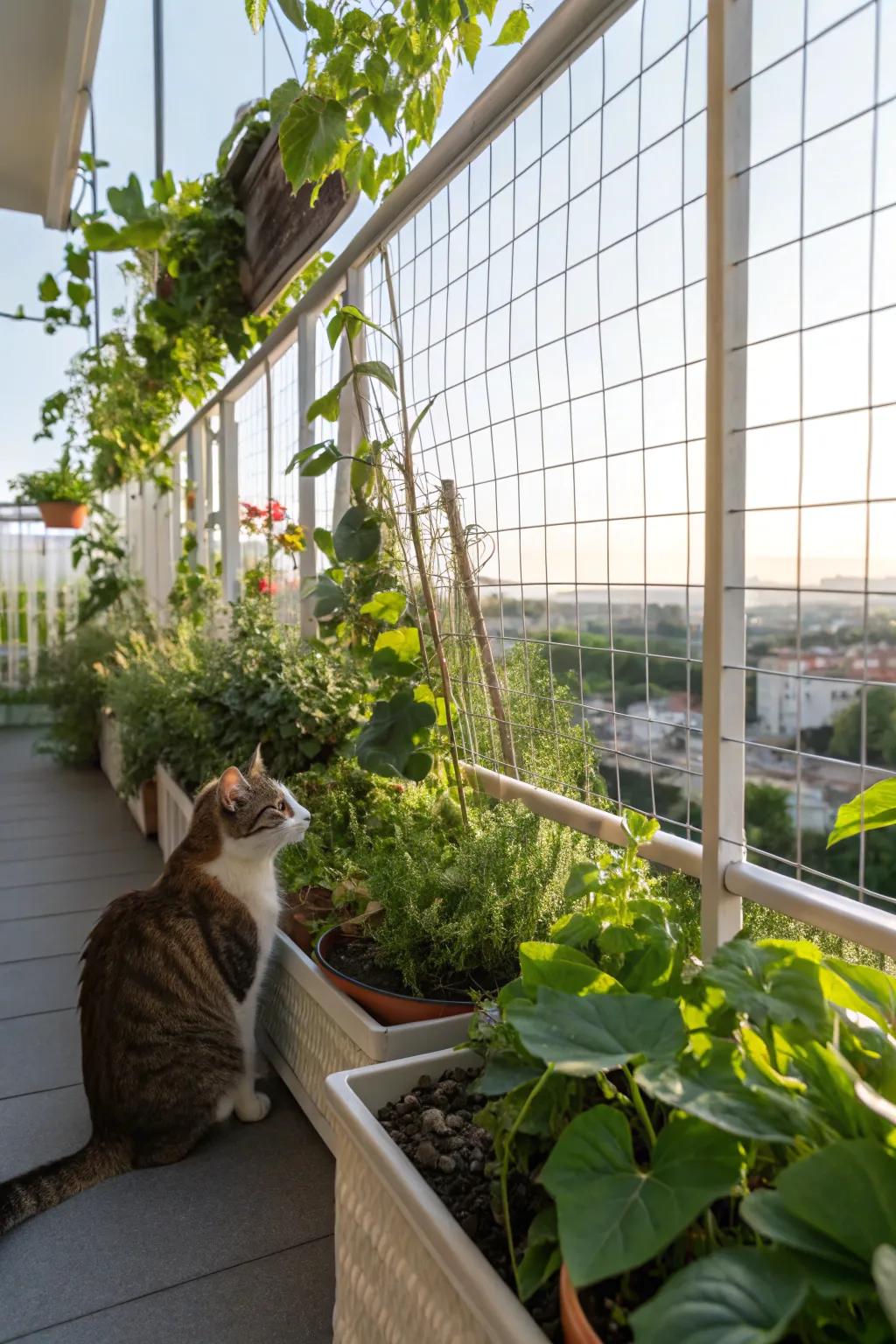 Plants transform your catio into a tranquil green getaway.