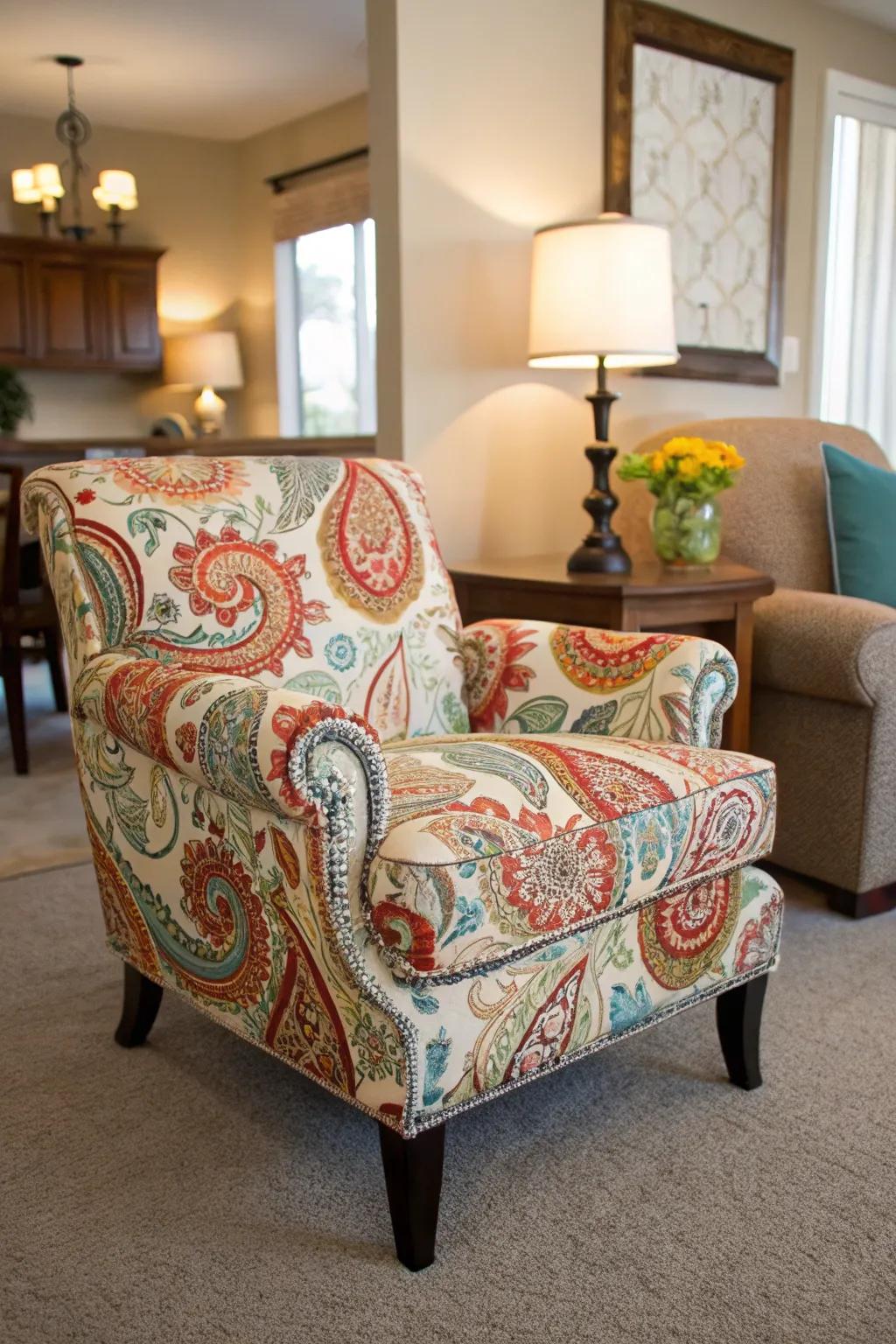 An accent chair can be the star of your decor.