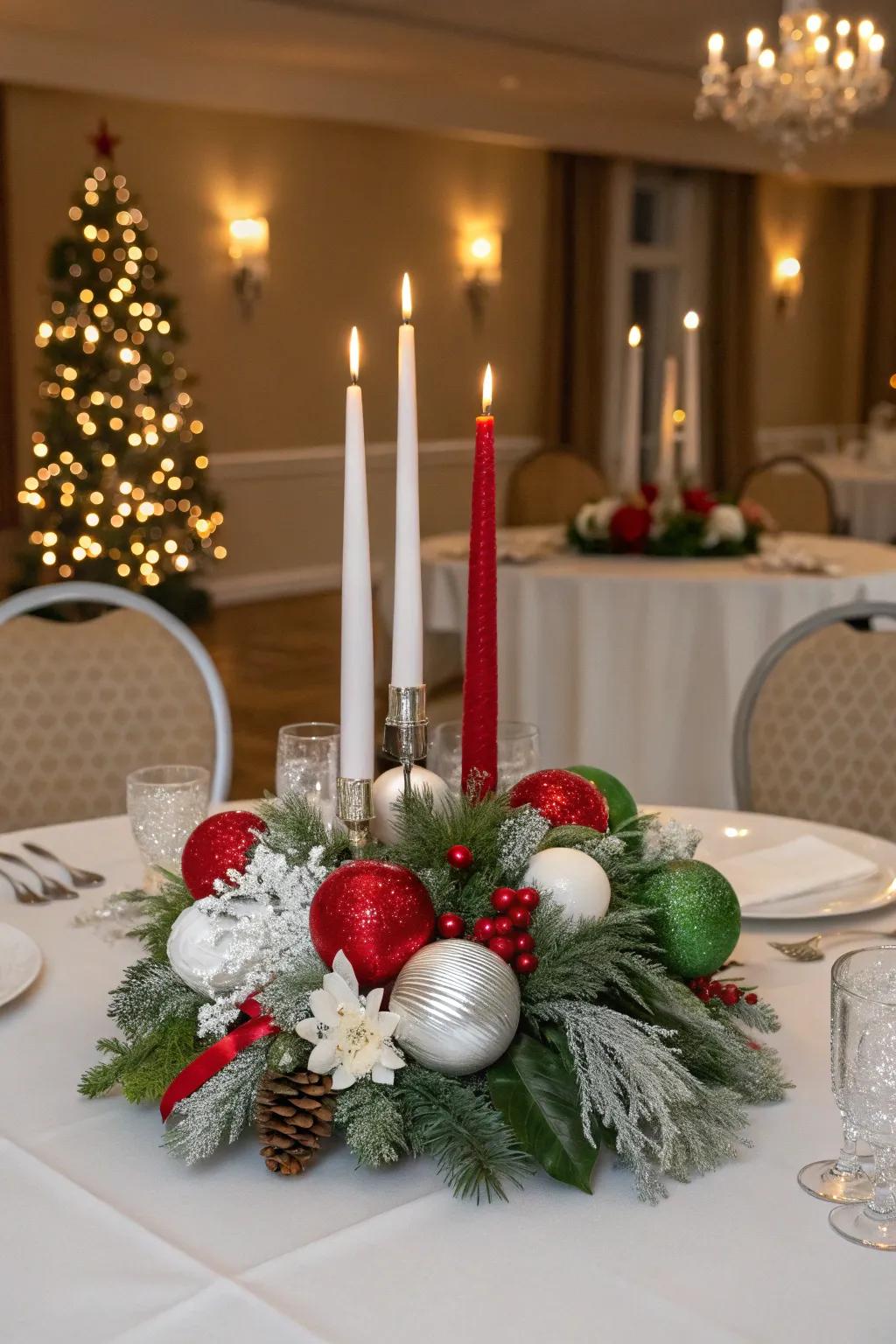 Classic Yule colors evoke warmth and class.