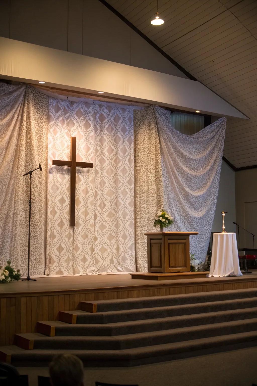 Creative backdrops enhance your stage through increased depth and visual interest.