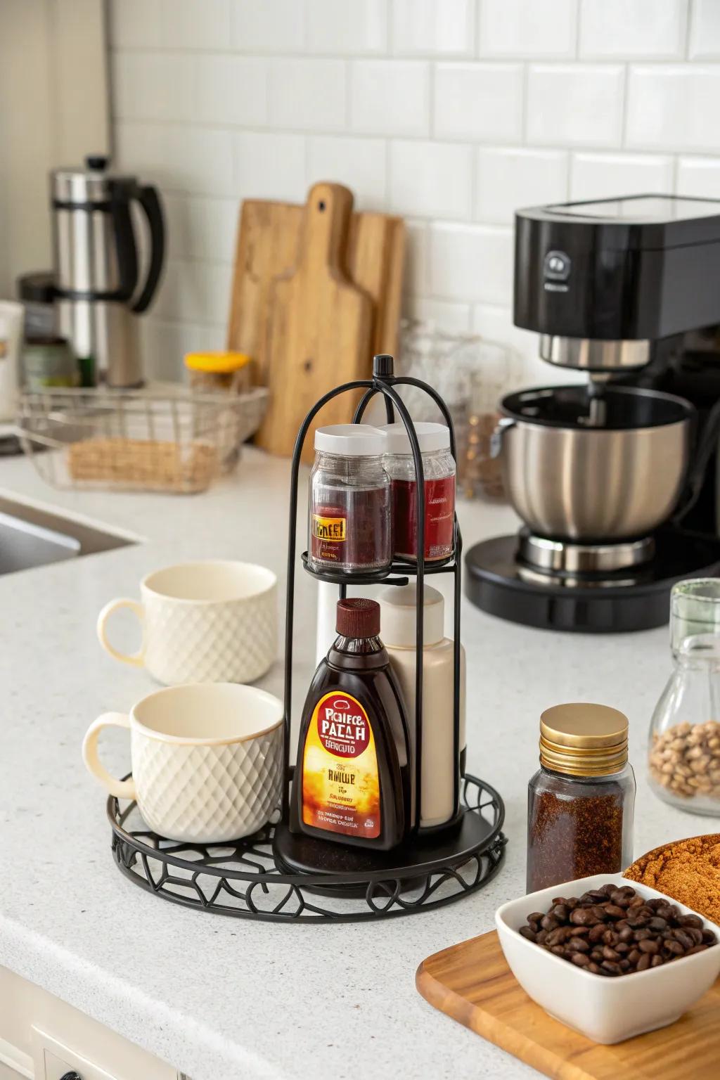Small-scale stand perfect for limited kitchen spaces.