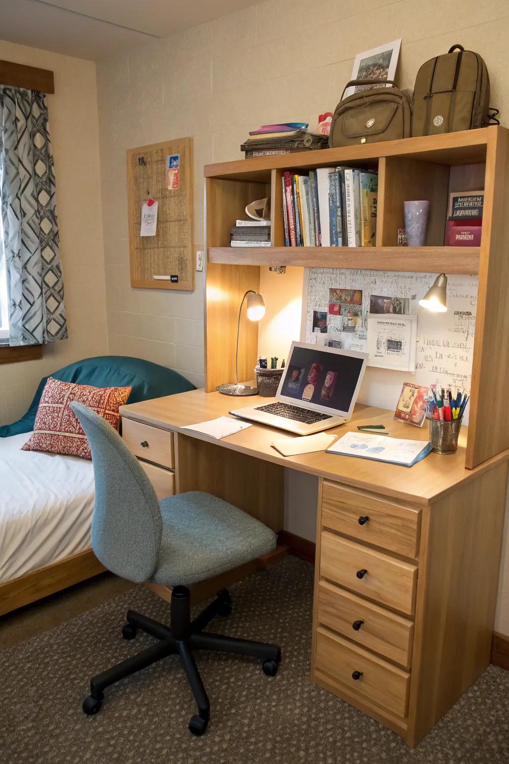Keep your study area organized for peak efficiency.