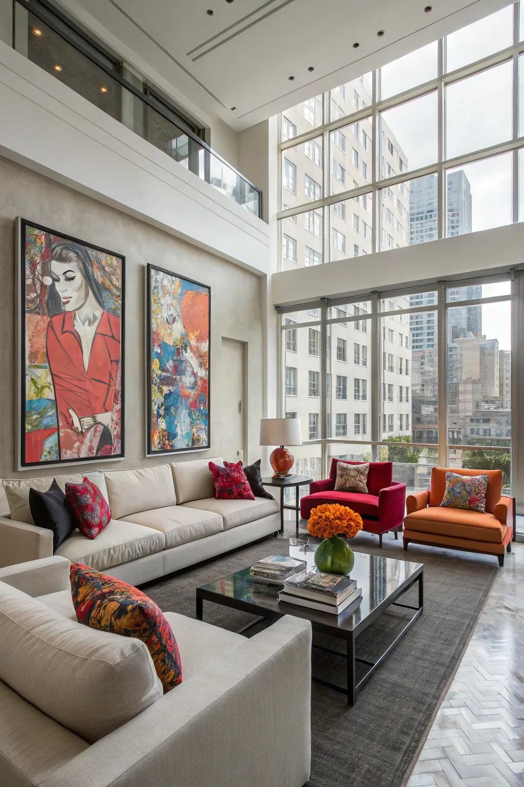 Striking highlights can impart a personal stamp to your living space.