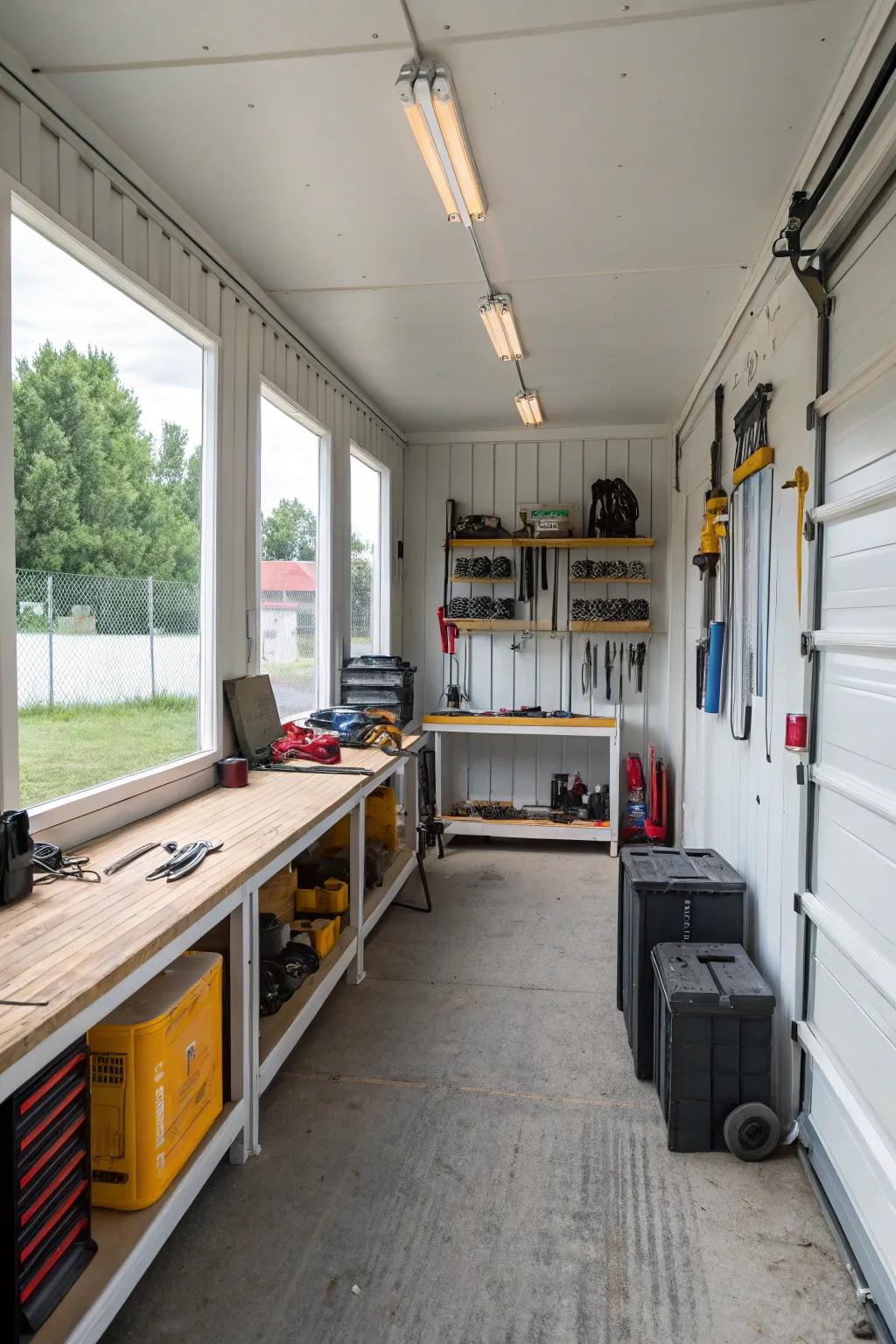 Turn your container into the perfect workshop for output and creativity.