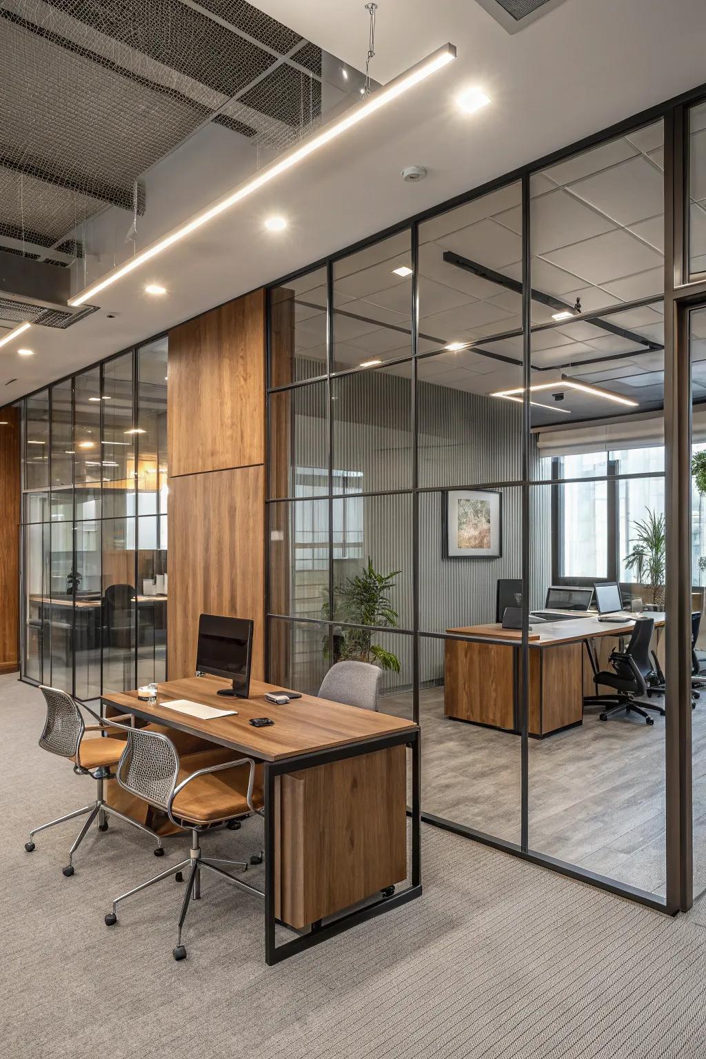 A modern aesthetic created through the combination of diverse materials.