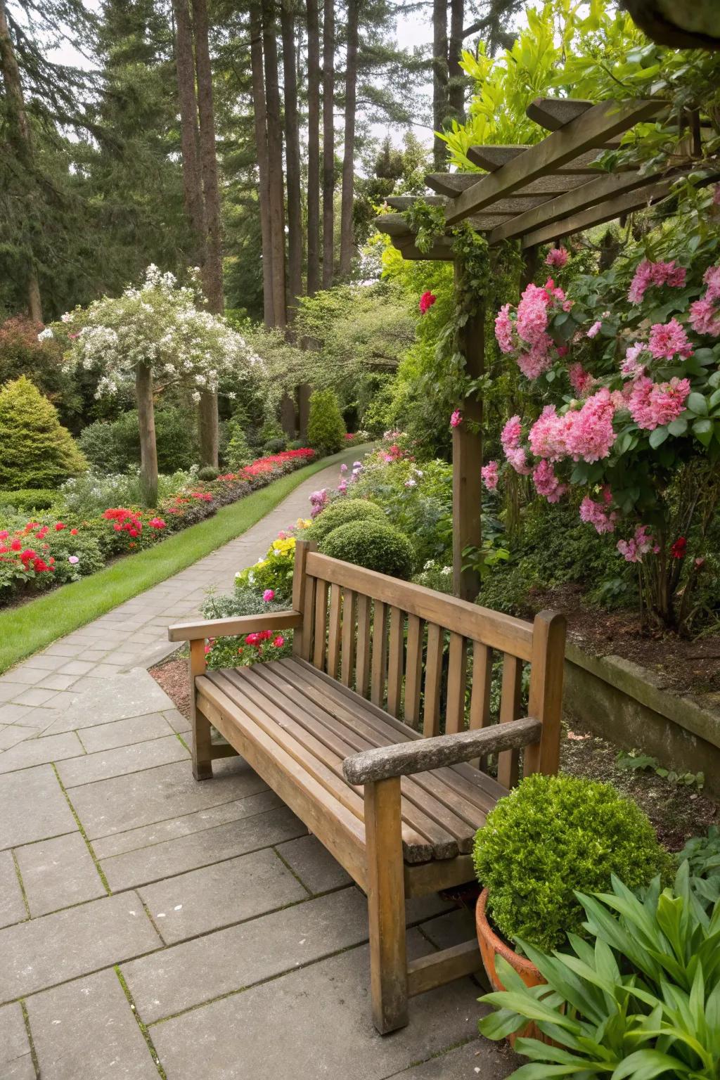 A bench that brings nature closer to your living space.