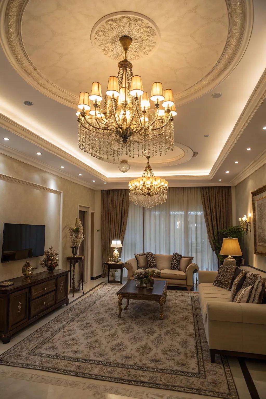 Elegant lighting fixtures that enhance the mood of any living space.