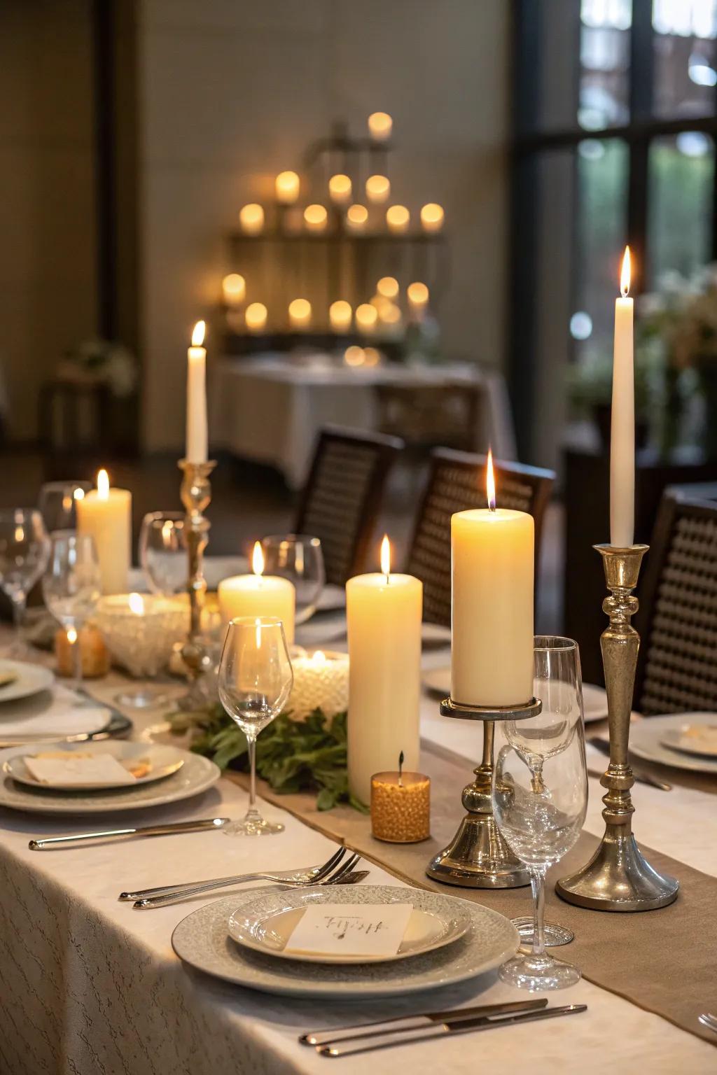 Soft lighting establishes a cozy and inviting atmosphere.